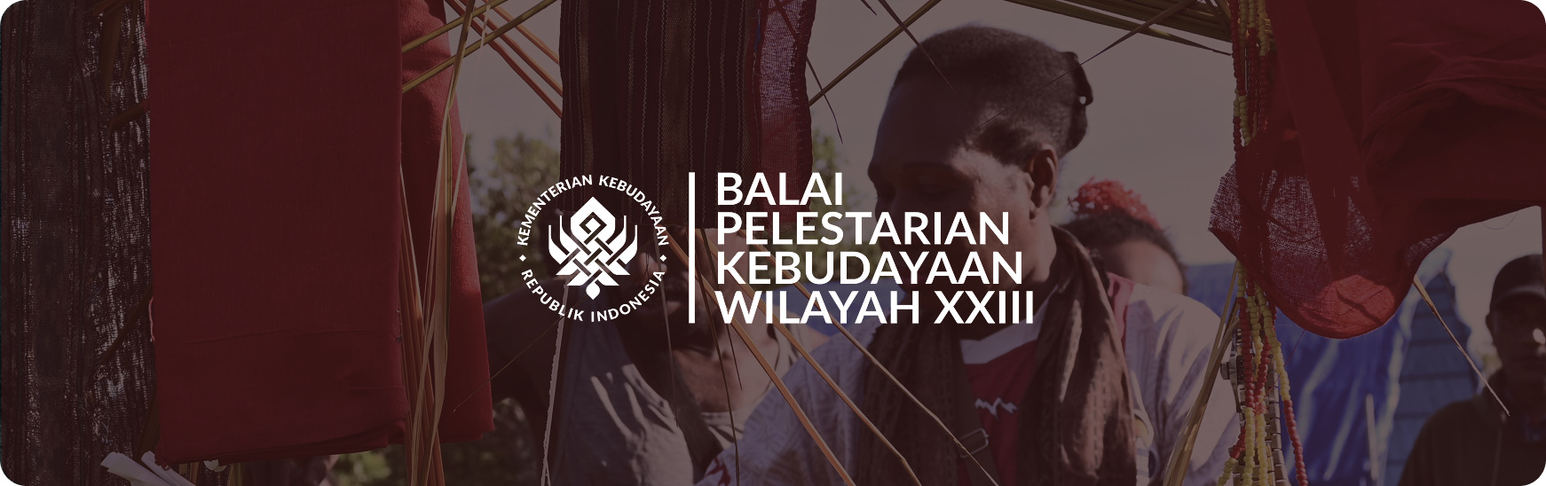 Balai Pelestarian Kebudayaan Wilayah XXIII identity over a cultural ceremony photo