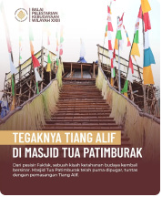 Social media post: Tegaknya Tiang Alif