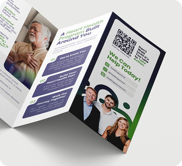 HealthspanMD tri-fold brochure