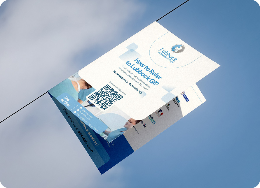 Lubbock Gastroenterology referral brochure